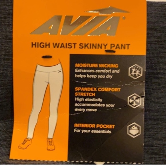 Avia High Waist Skinny Pants - Picture 3 of 4